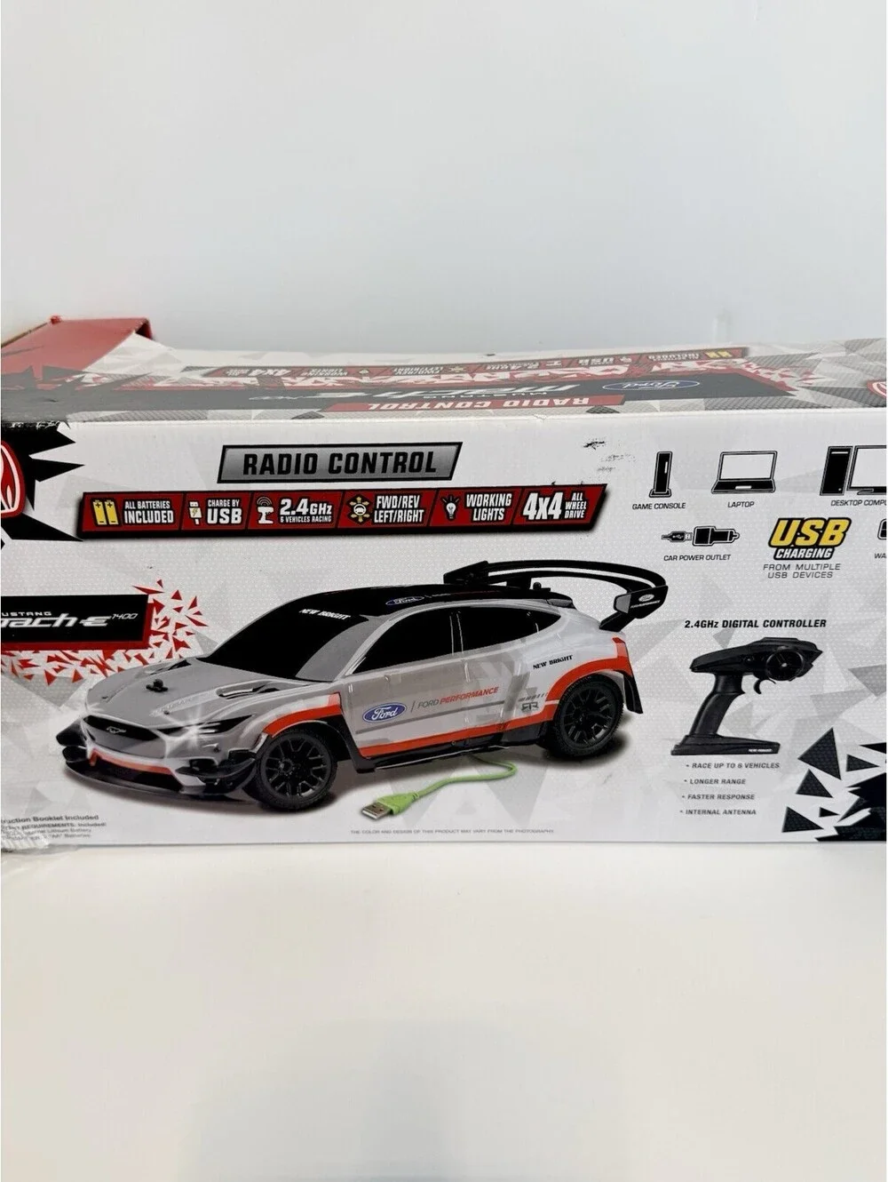 New Bright Ford Mustang Mach-E 1400 RC Car 4WD 2.4GHz USB